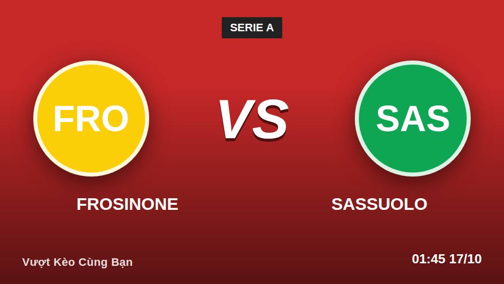Checklist Soi Kèo Frosinone vs Sassuolo: 5 Điểm Nóng Ngày 16/10