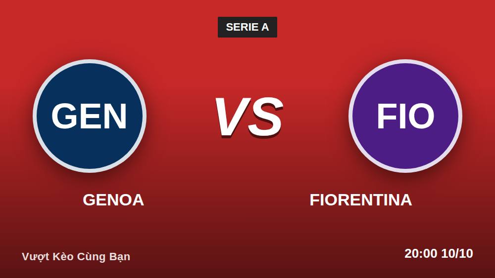 Genoa vs Fiorentina: Góc nhìn từ khán đài Marassi về kèo FIO +125